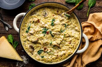 One Pot Italian Hen Orzo