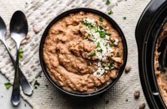 Sluggish Cooker Refried Beans – The Keep At House Chef